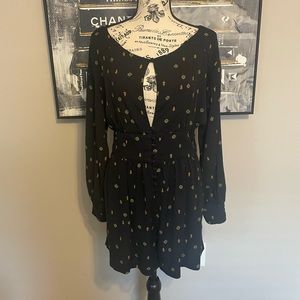 Free People Love Grows Long Sleeve Romper